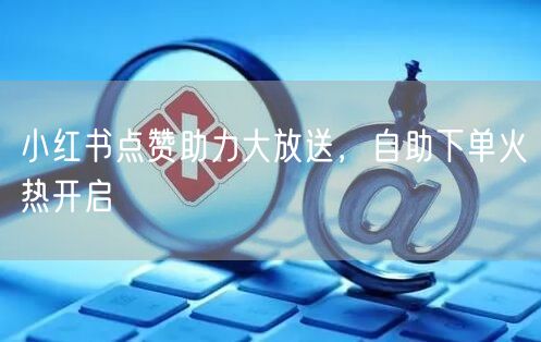 小红书点赞助力大放送，自助下单火热开启