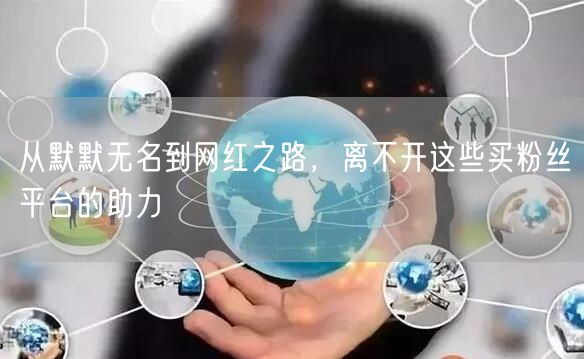 从默默无名到网红之路，离不开这些买粉丝平台的助力