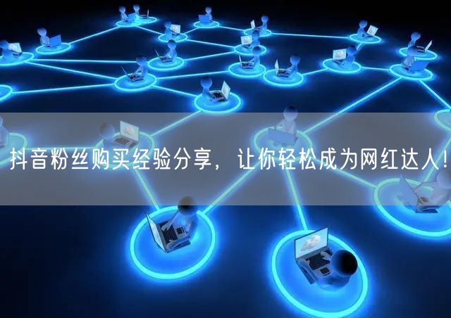 抖音粉丝购买经验分享，让你轻松成为网红达人！