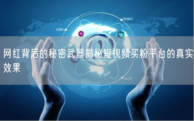 网红背后的秘密武器揭秘短视频买粉平台的真实效果