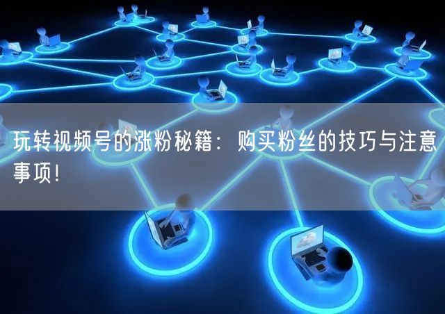 玩转视频号的涨粉秘籍：购买粉丝的技巧与注意事项！