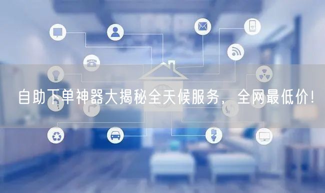 自助下单神器大揭秘全天候服务，全网最低价！