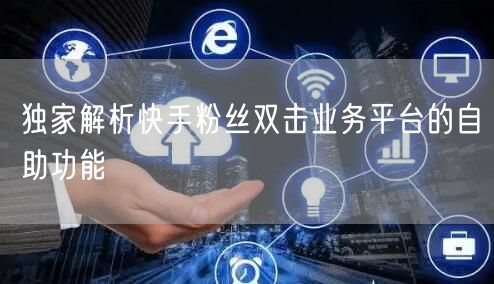 独家解析快手粉丝双击业务平台的自助功能
